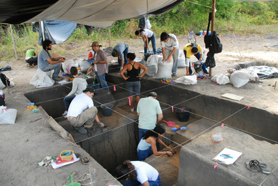 Trabalho de campo do curso de Arqueologia