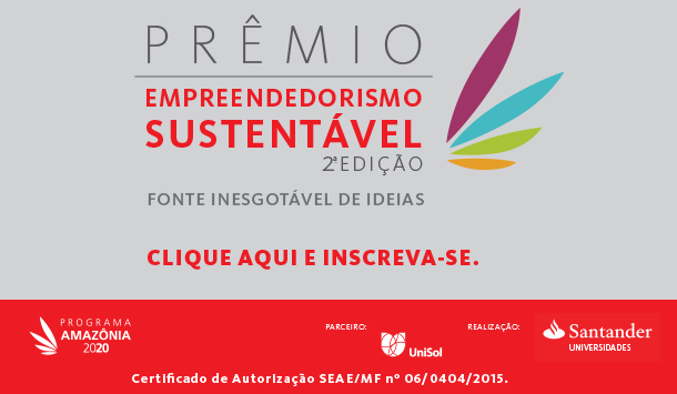 Abertas as inscrições para o Prêmio de Empreendedorismo Sustentável