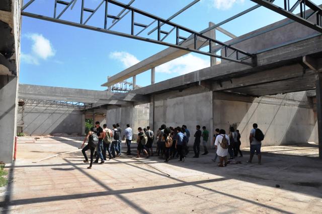 Representantes estudantis visitam obras da Ufopa